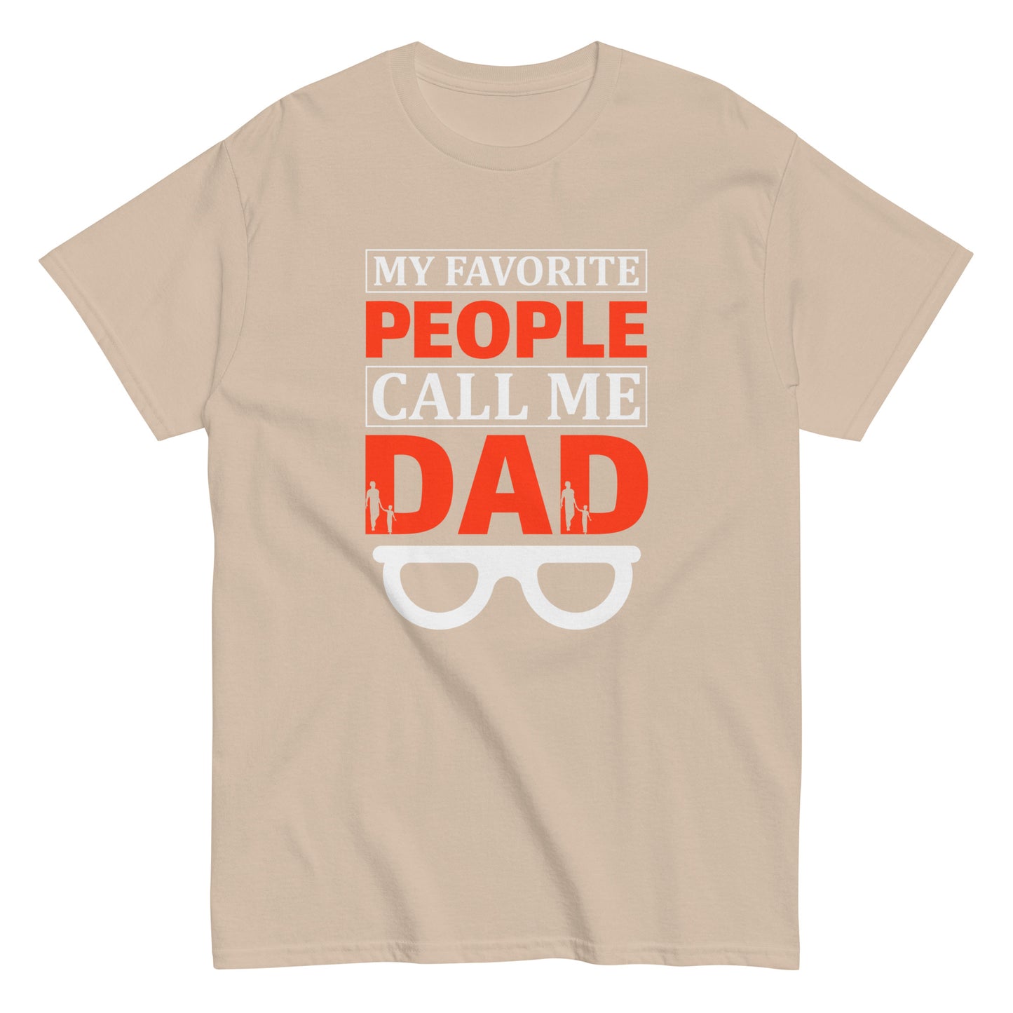 Camiseta clásica hombre MI GENTE FAVORITA LLAMAME PAPÁ