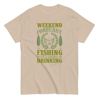 Мъжка класическа тениска WEEKEND FORECAST FISHING