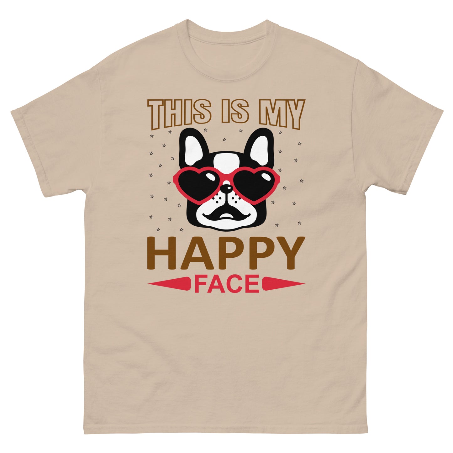 Camiseta clásica hombre ESTA ES MI CARA FELIZ