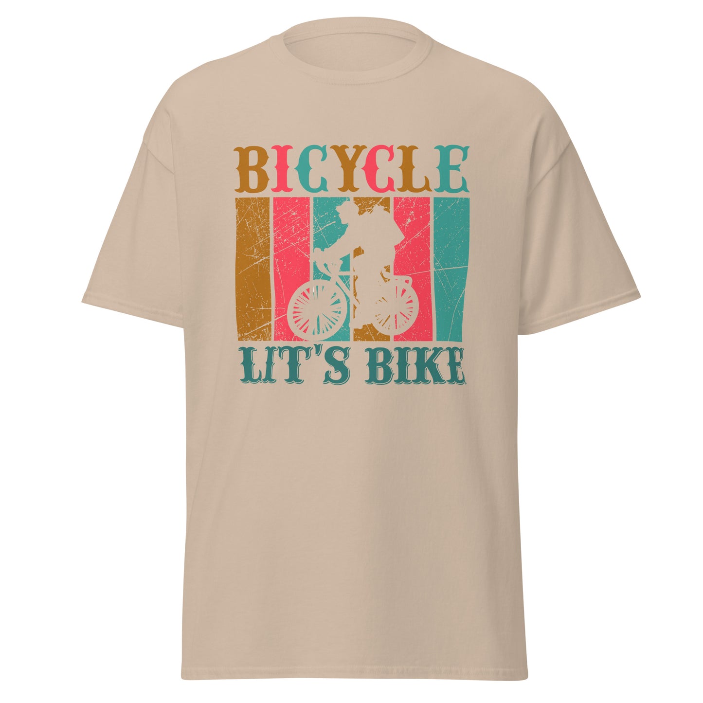 Men's classic tee BICYCLE LET'S BIKE