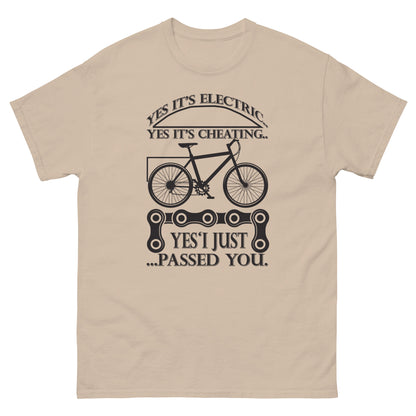 Мъжка класическа тениска ЕЛЕКТРИЧЕСКИ ВЕЛОСИПЕД