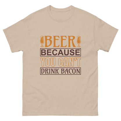 Мъжка класическа тениска YOU CAN'T DRINK BACON