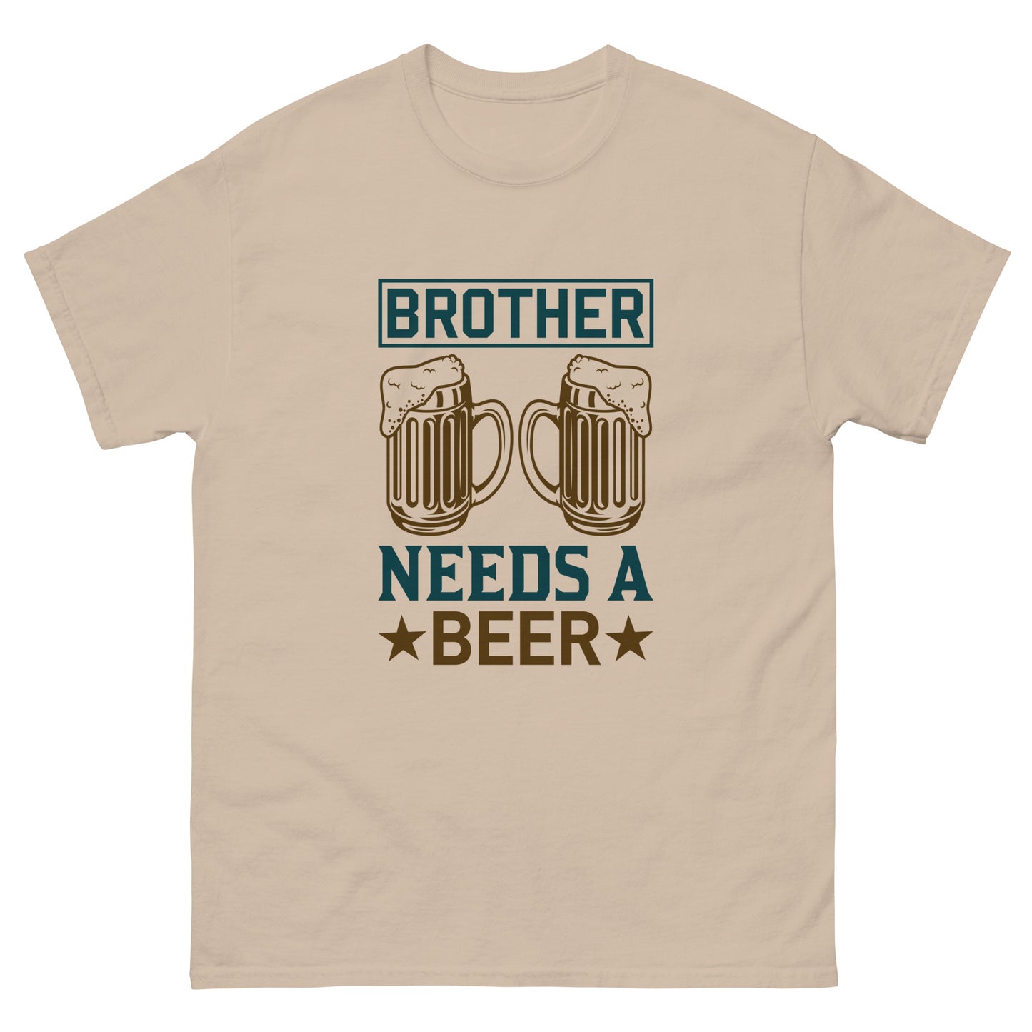 Мъжка класическа тениска BROTHER NEEDS A BEER