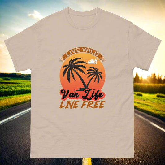 Men's classic tee LIVE WILD