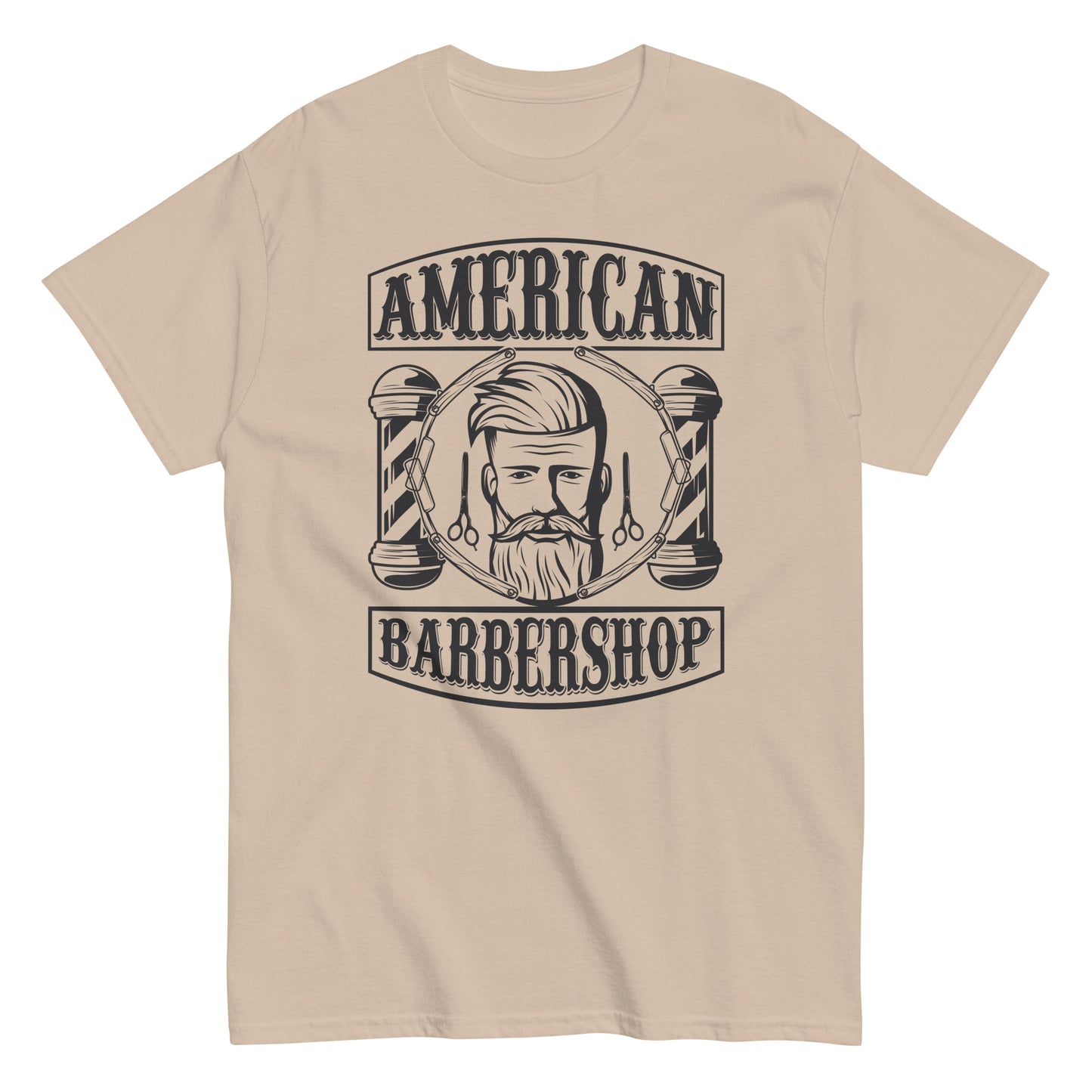 Мъжка класическа тениска AMERICAN BARBERSHOP