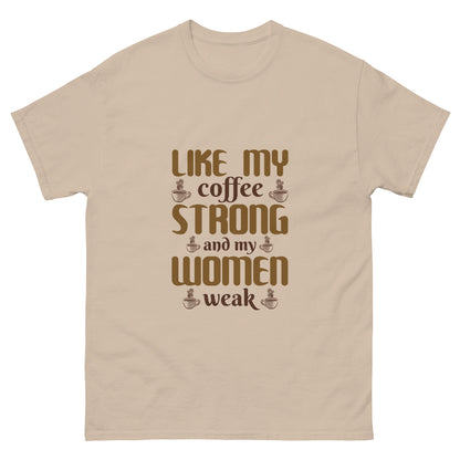 Мъжка класическа тениска COFFEE STRONG