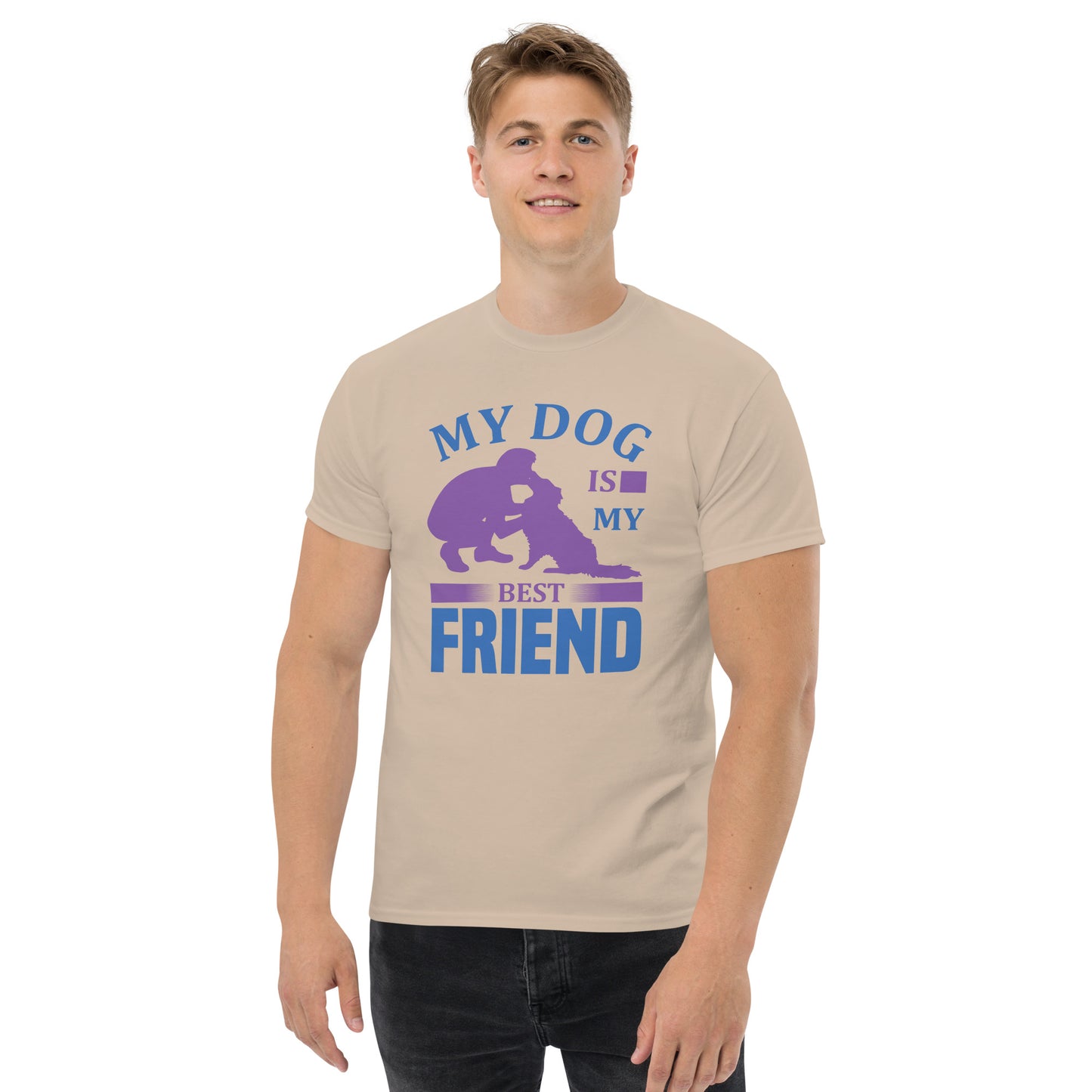 Camiseta clásica hombre MI PERRO ES MI MEJOR AMIGO