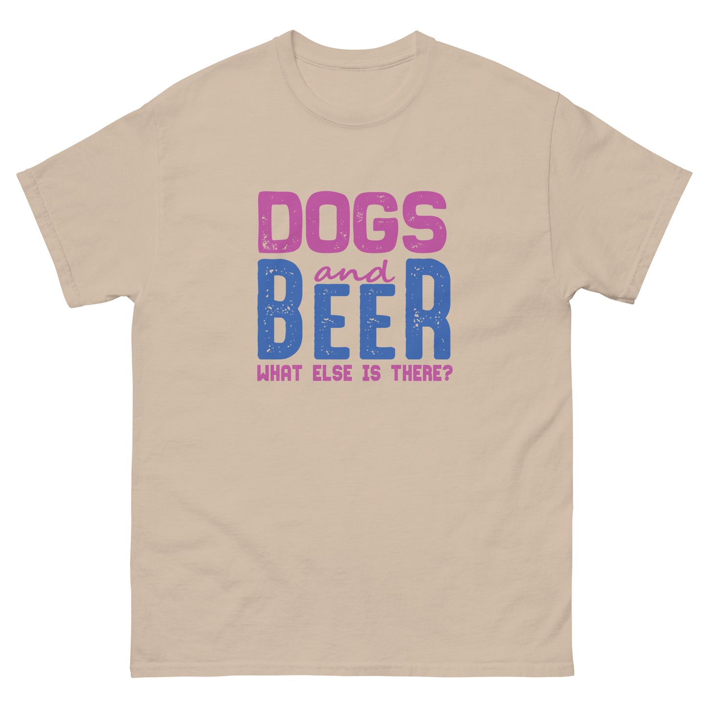 Мъжка класическа тениска DOG AND BEER