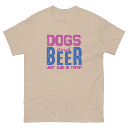 Мъжка класическа тениска DOG AND BEER