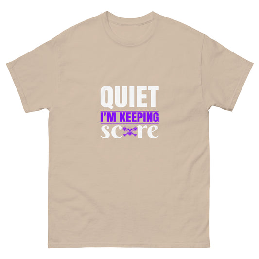 Camiseta clásica hombre QUIET I'M KEEPING SCORE