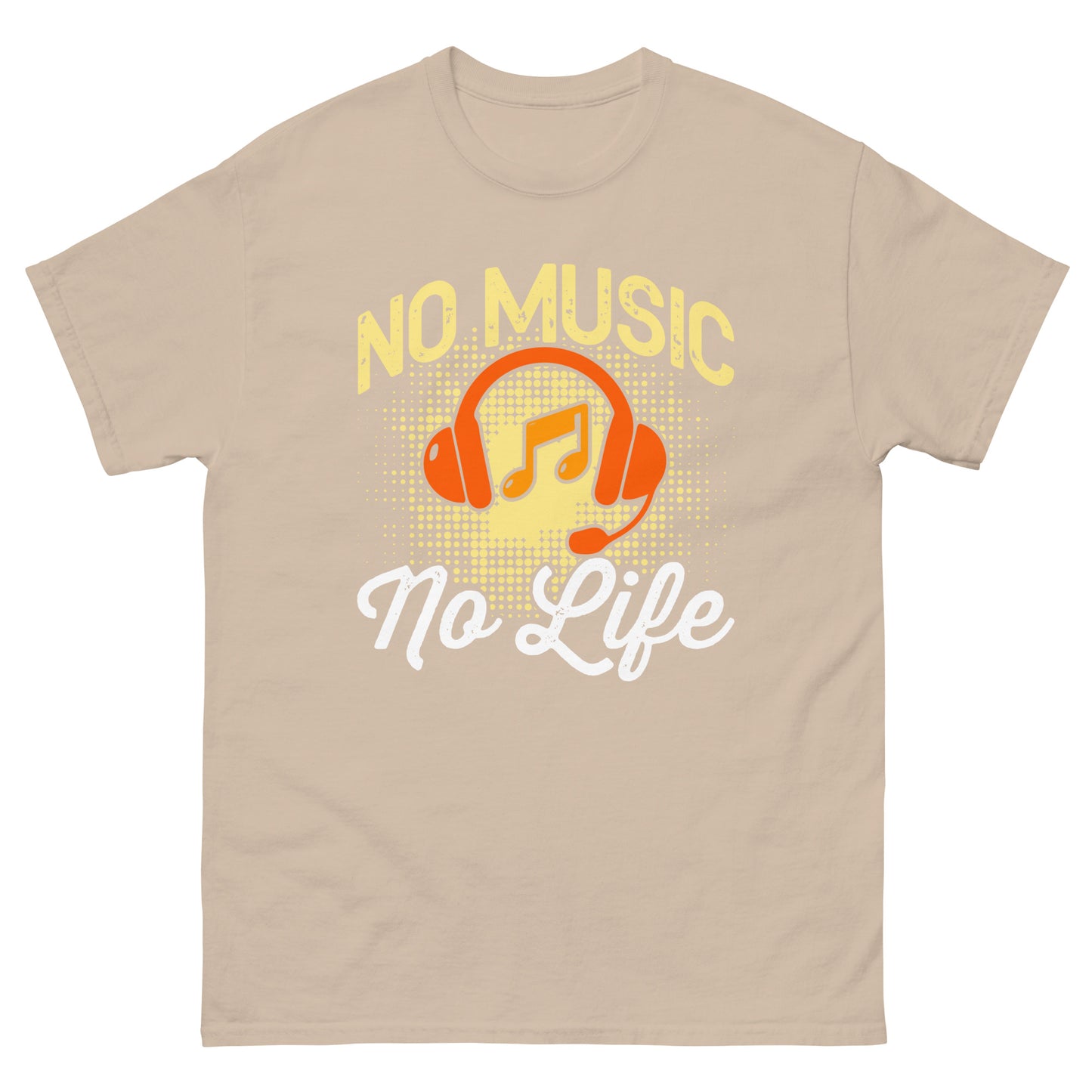 Camiseta clásica hombre NO MUSIC NO LIFE