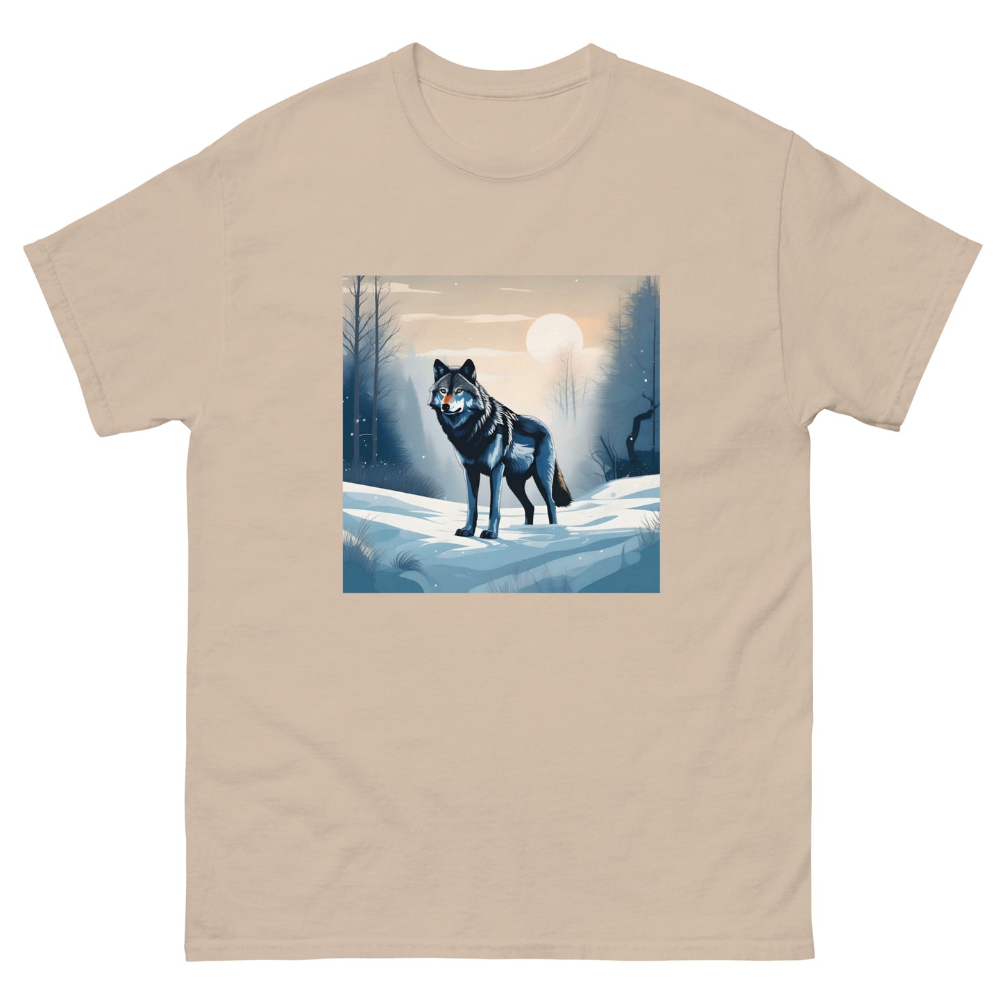 Men's classic tee SNOW WOLF