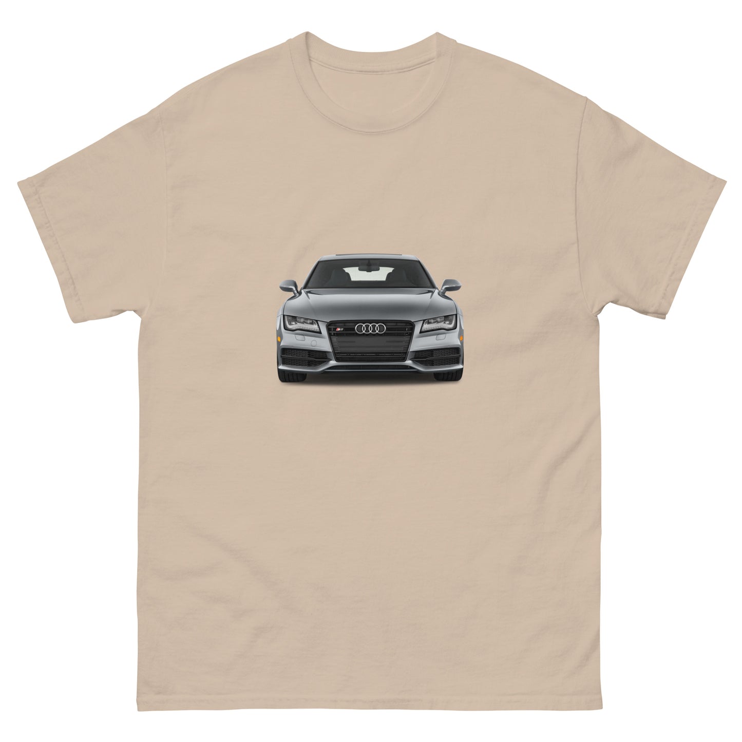 Мъжка класическа тениска GREY CAR AUDI