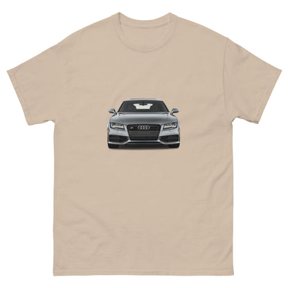 Мъжка класическа тениска GREY CAR AUDI