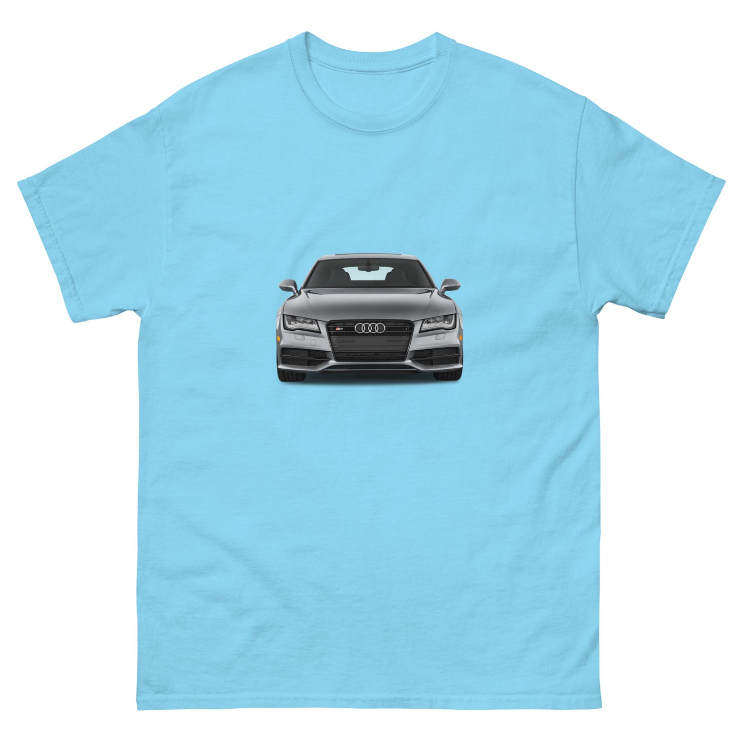 Camiseta clásica hombre COCHE AUDI GRIS