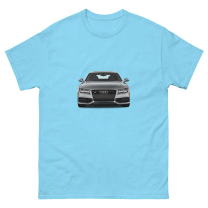 Мъжка класическа тениска GREY CAR AUDI