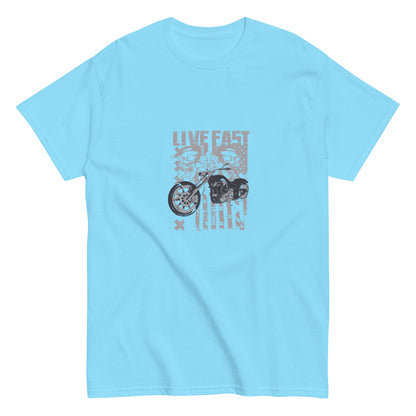 Мъжка класическа тениска LIVE FAST