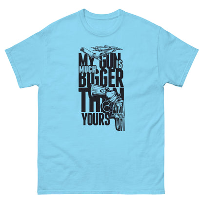 Мъжка класическа тениска MY GUN IS MUCH BIGGER