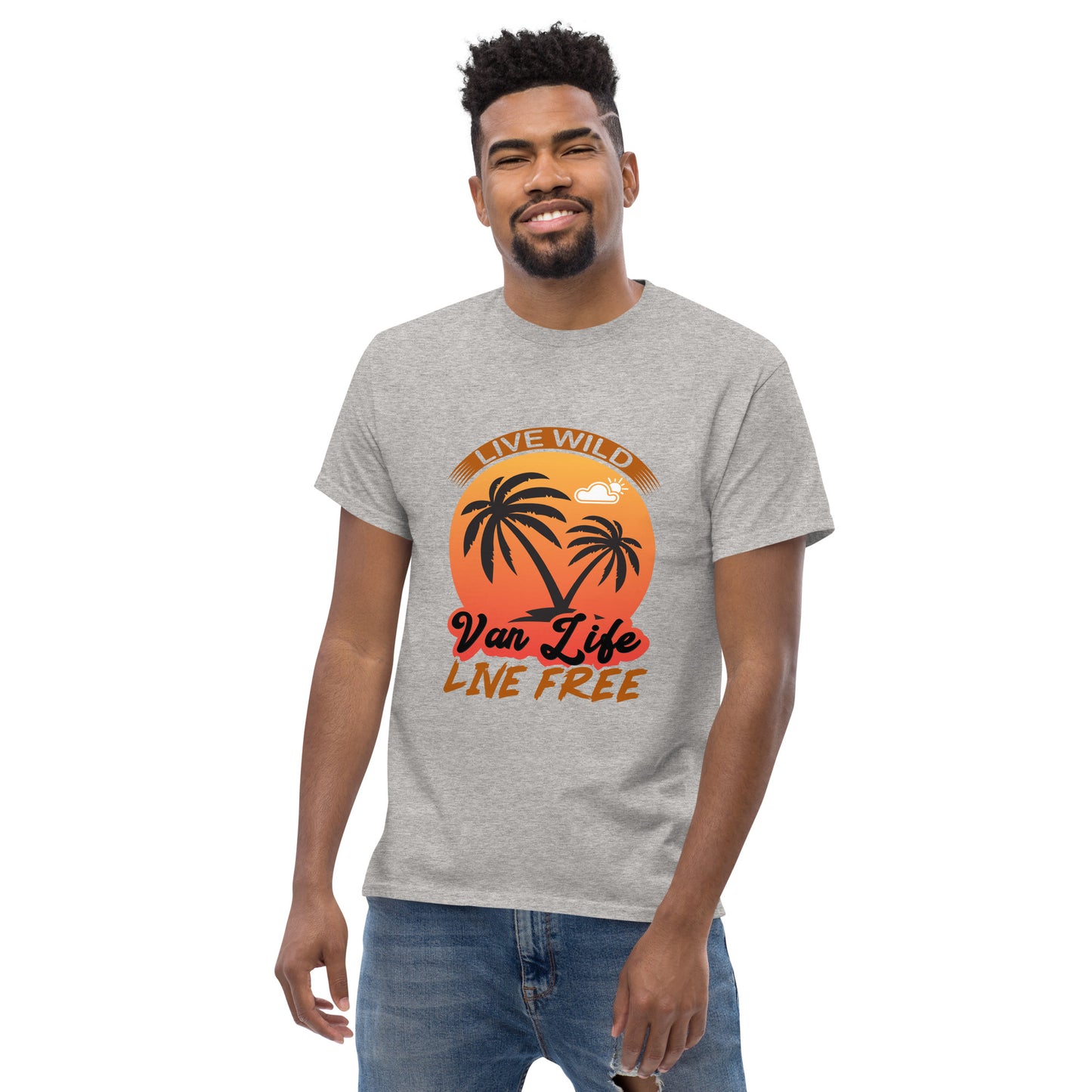 Men's classic tee LIVE WILD