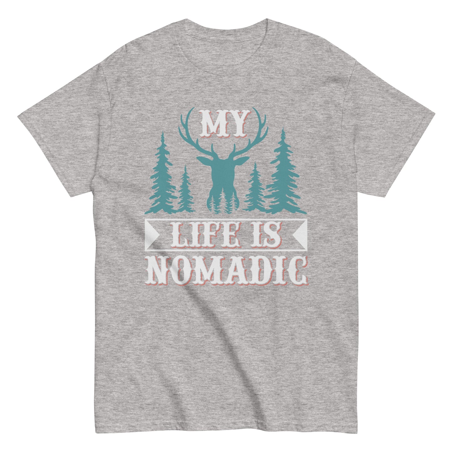 Men's classic tee MY LIFE IS NOMADIC