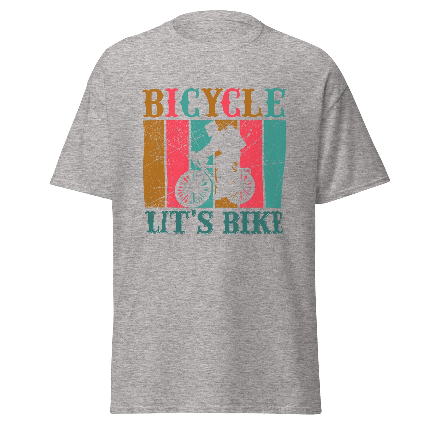 Men's classic tee BICYCLE LET'S BIKE