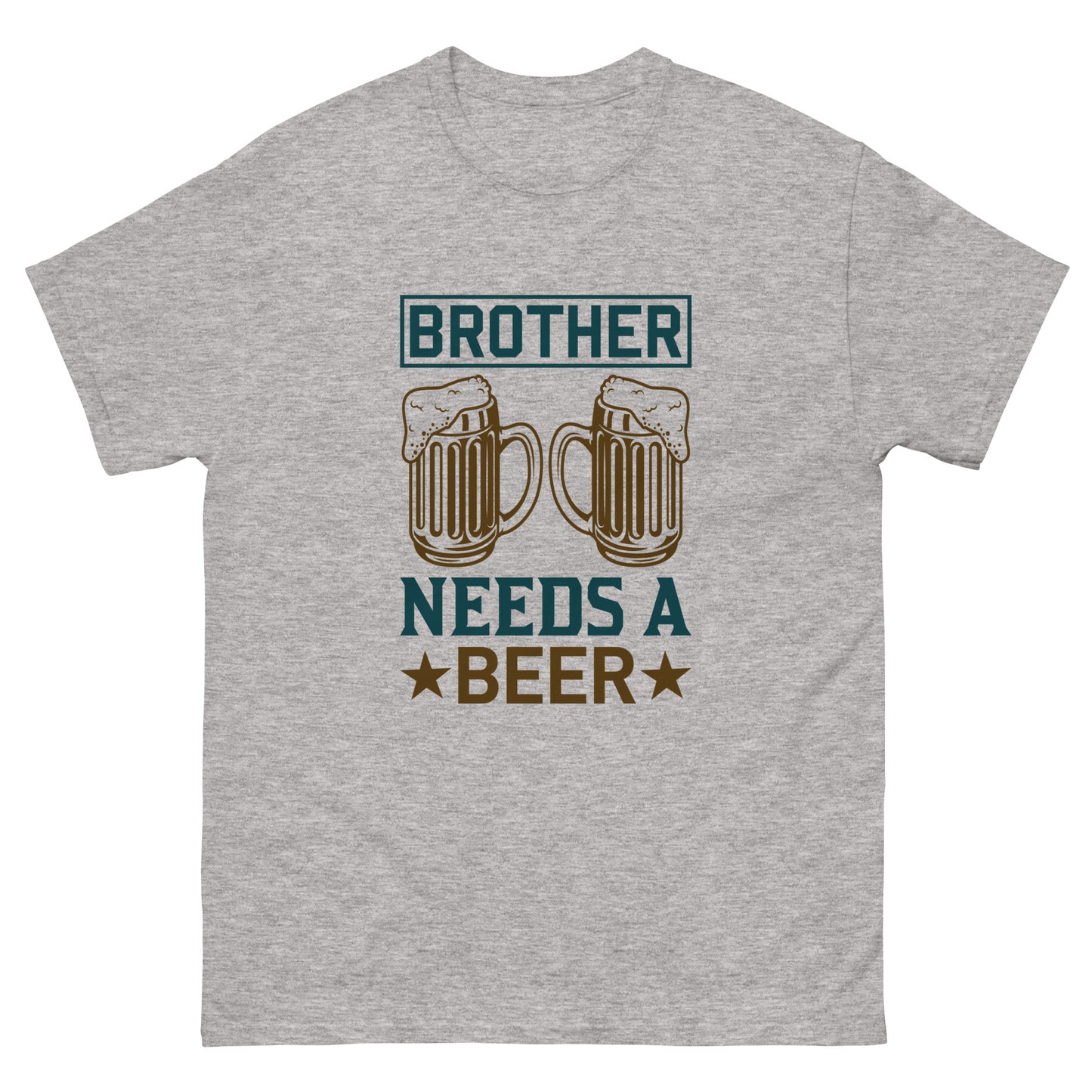 Мъжка класическа тениска BROTHER NEEDS A BEER