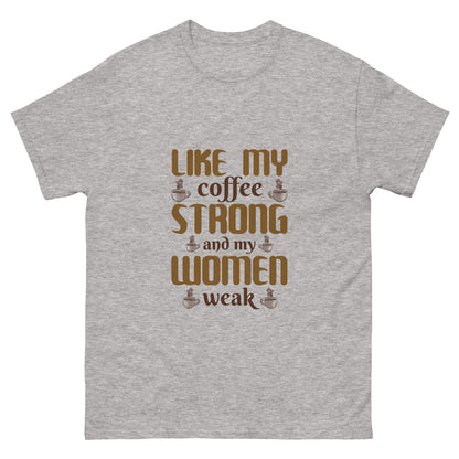 Мъжка класическа тениска COFFEE STRONG