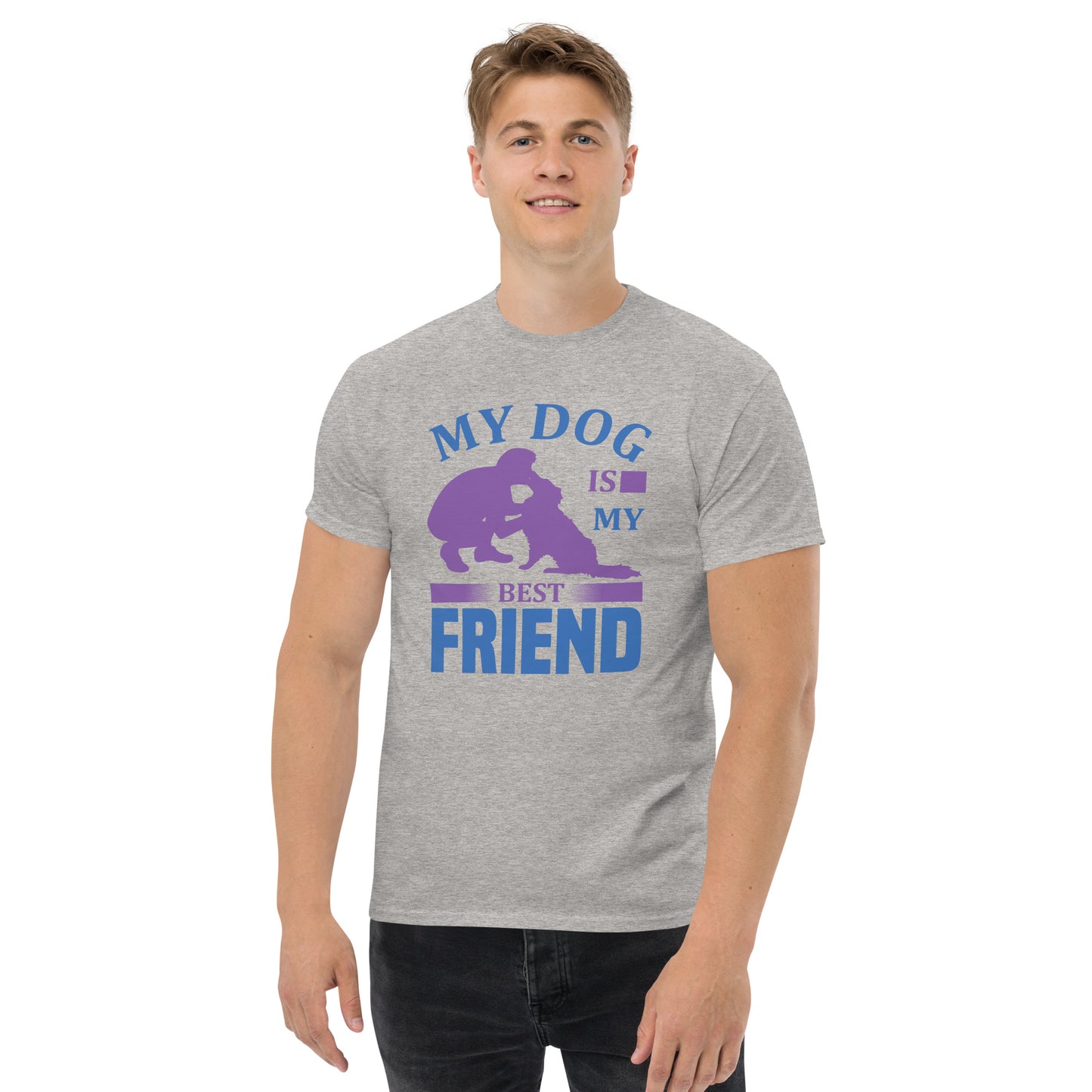 Camiseta clásica hombre MI PERRO ES MI MEJOR AMIGO