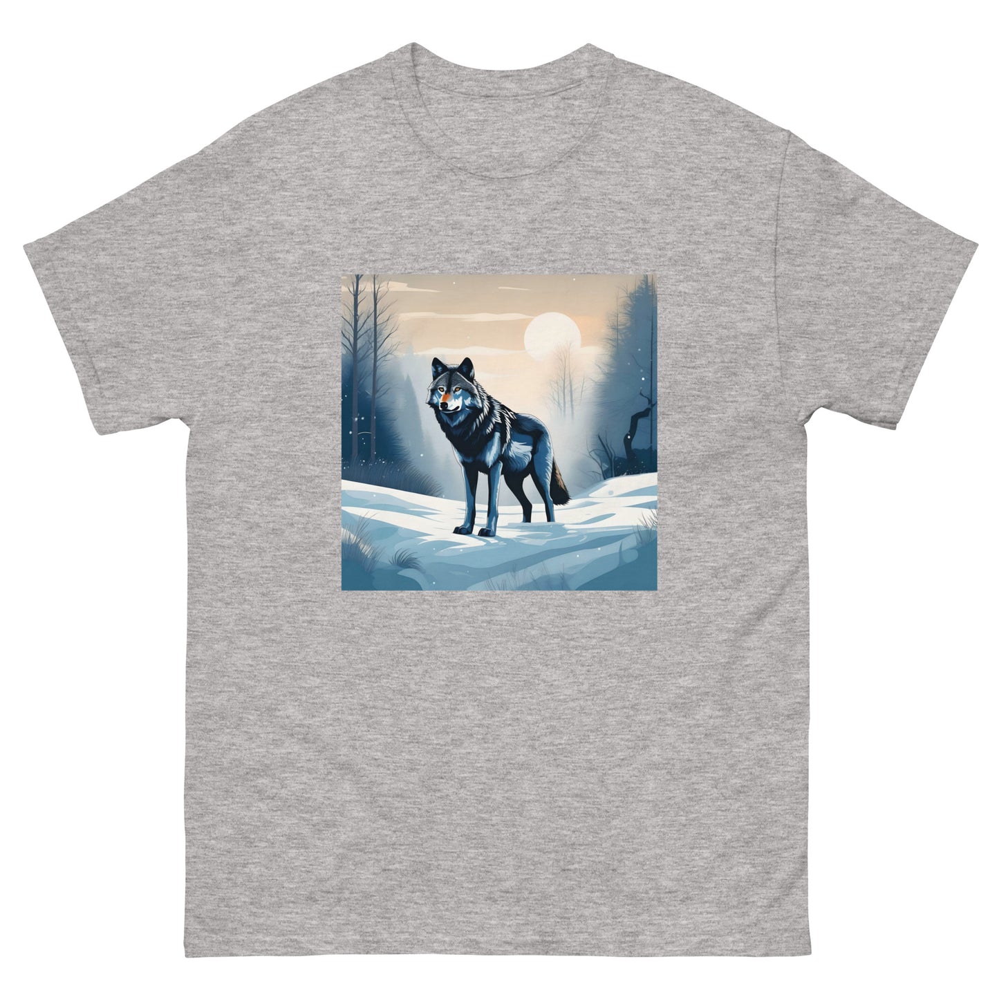 Men's classic tee SNOW WOLF