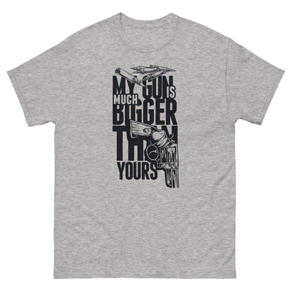 Мъжка класическа тениска MY GUN IS MUCH BIGGER