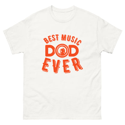 Класическа мъжка тениска BEST MUSIC DAD EVER