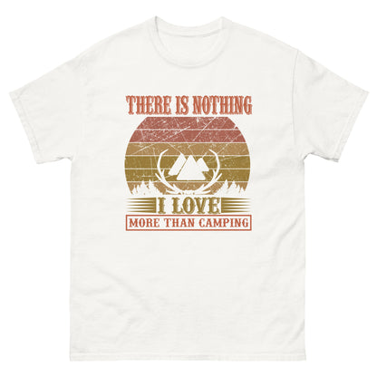 Мъжка класическа тениска НИЩО НЕ ОБИЧАМ ПОВЕЧЕ ОТ КЪМПИНГА