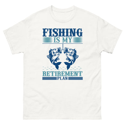 Мъжка класическа тениска FISHING IS MY PENSITION PLAN