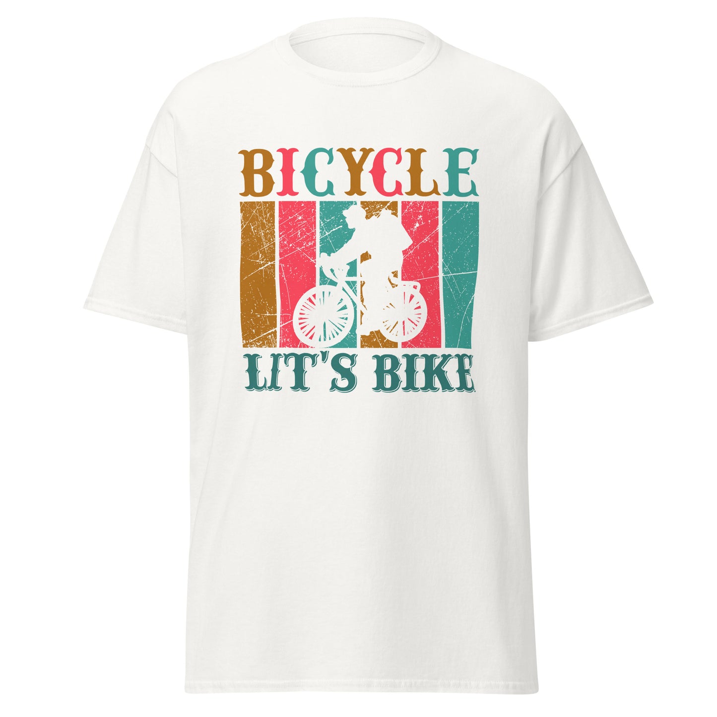 Men's classic tee BICYCLE LET'S BIKE