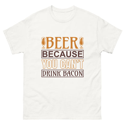 Мъжка класическа тениска YOU CAN'T DRINK BACON
