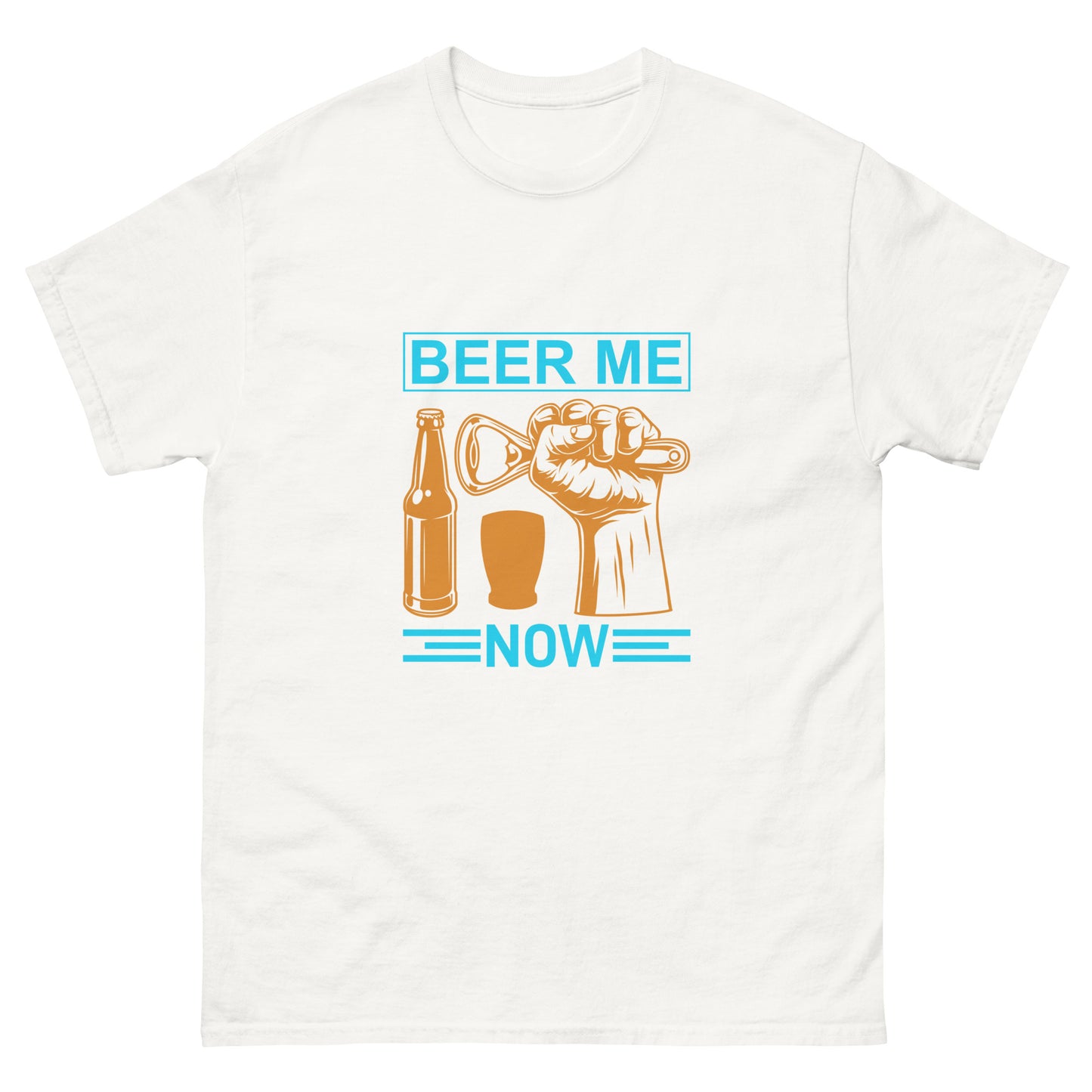 Мъжка класическа тениска BEER ME NOW