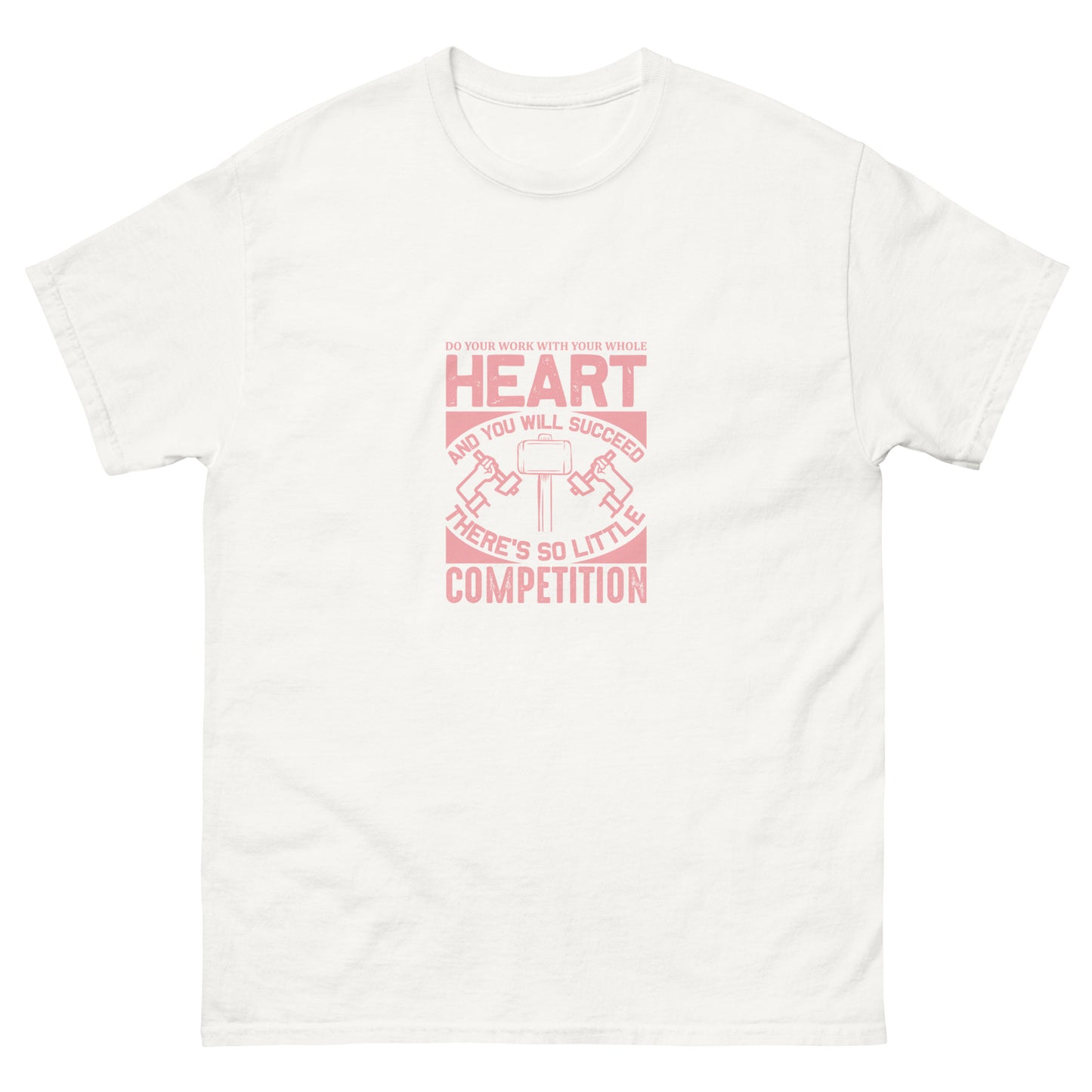 Camiseta clásica de hombre TRABAJA CON TODO EL CORAZÓN