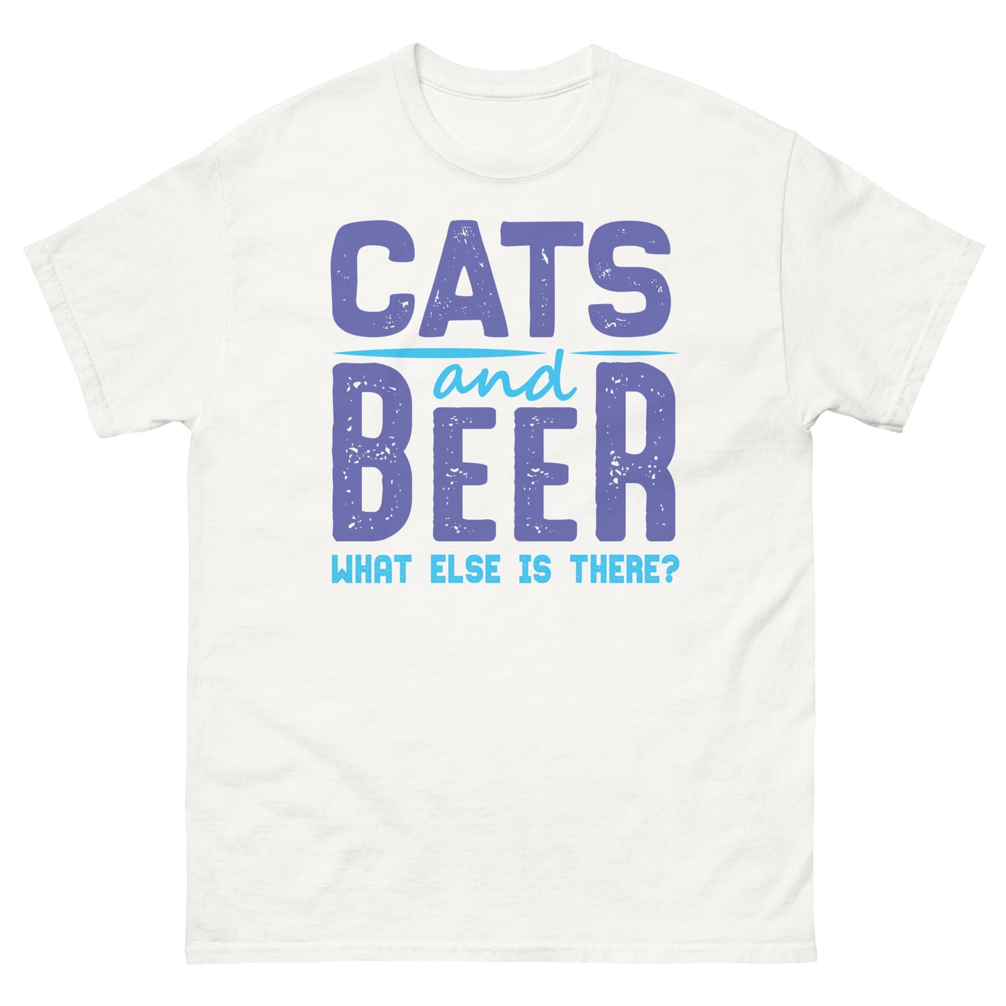 Camiseta clásica hombre GATOS Y CERVEZA