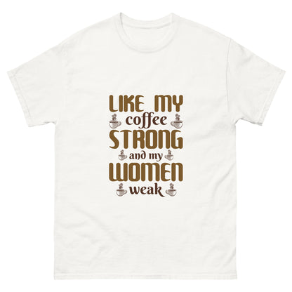 Мъжка класическа тениска COFFEE STRONG