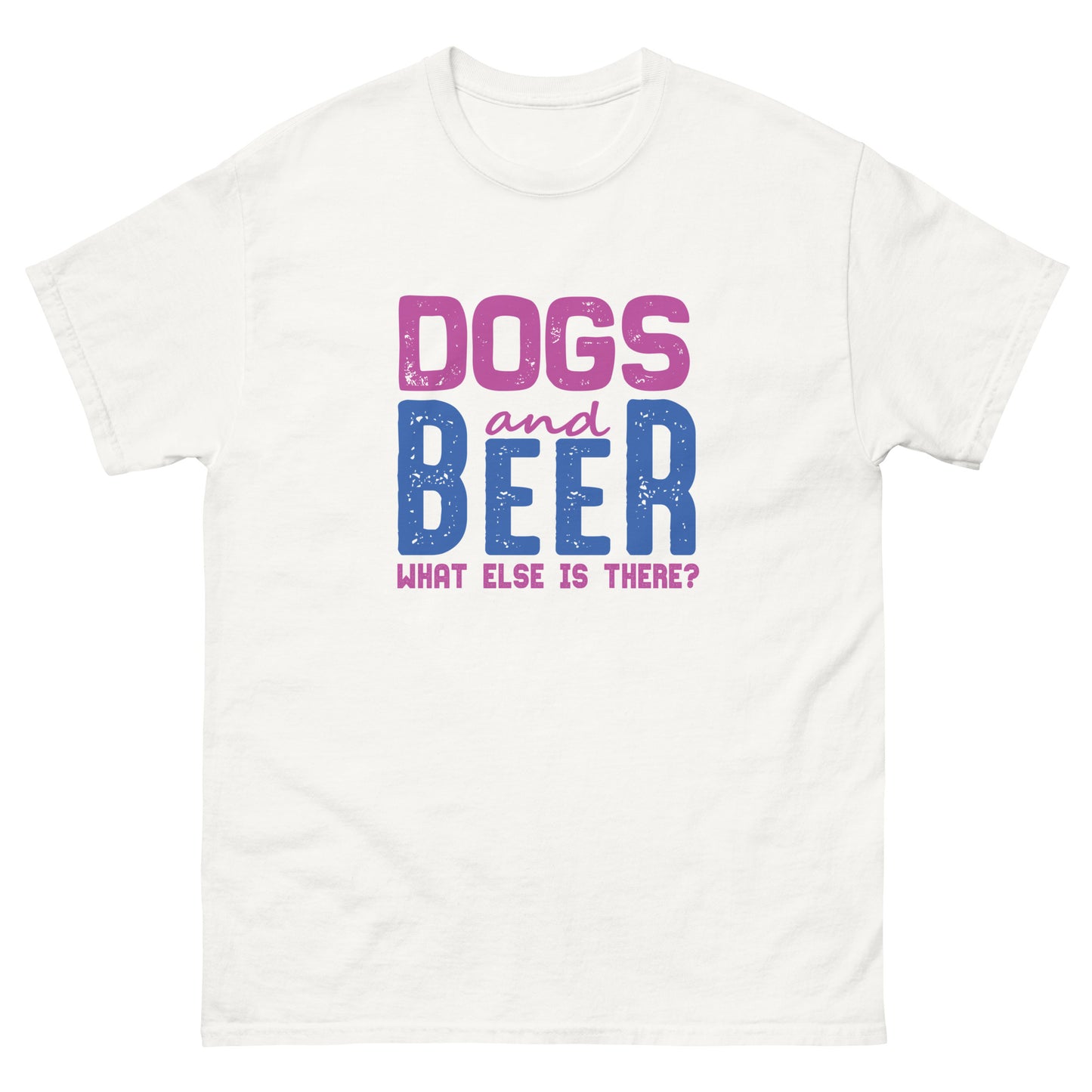 Men's classic tee DOG AND BEER