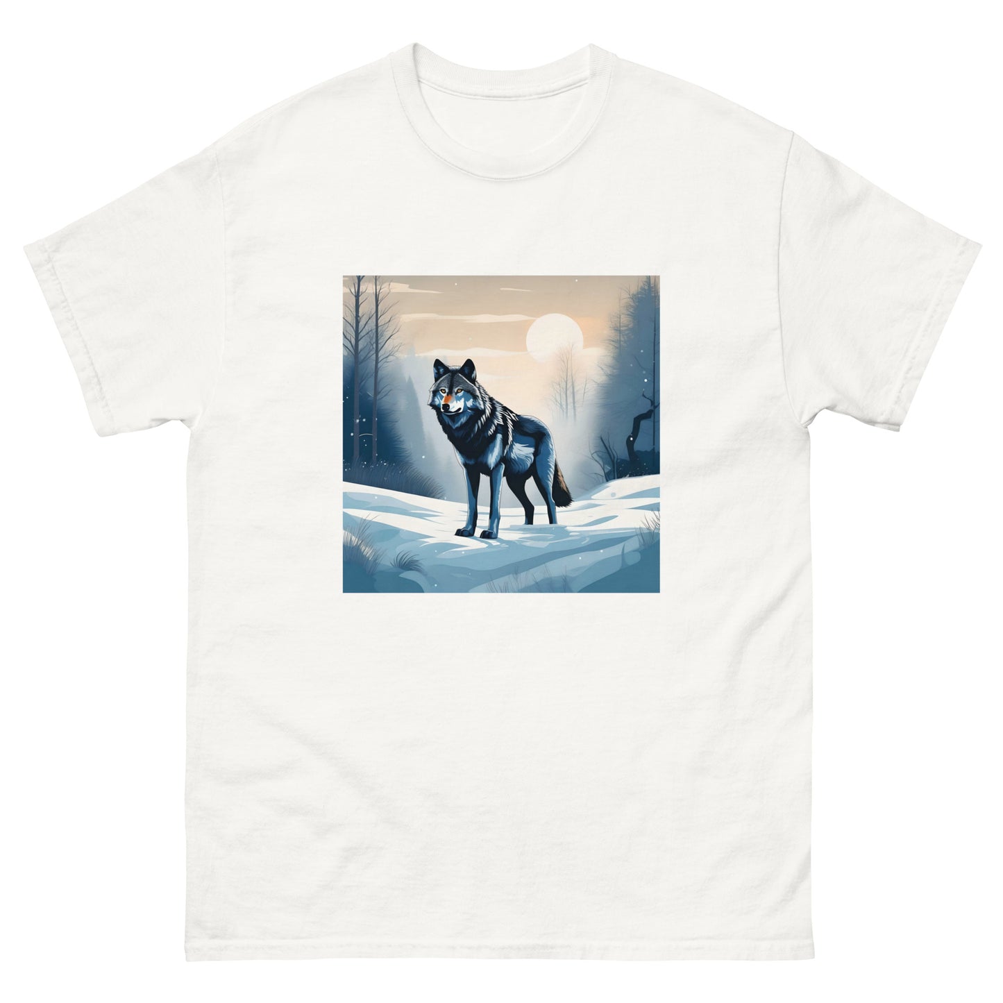 Men's classic tee SNOW WOLF