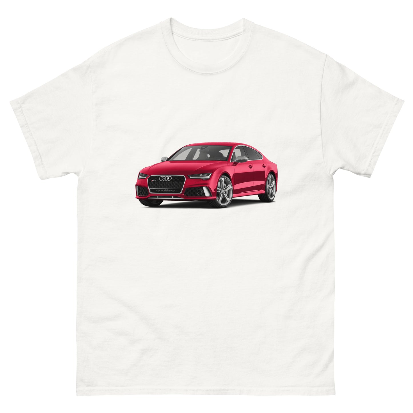 Мъжка класическа тениска RED CAR AUDI