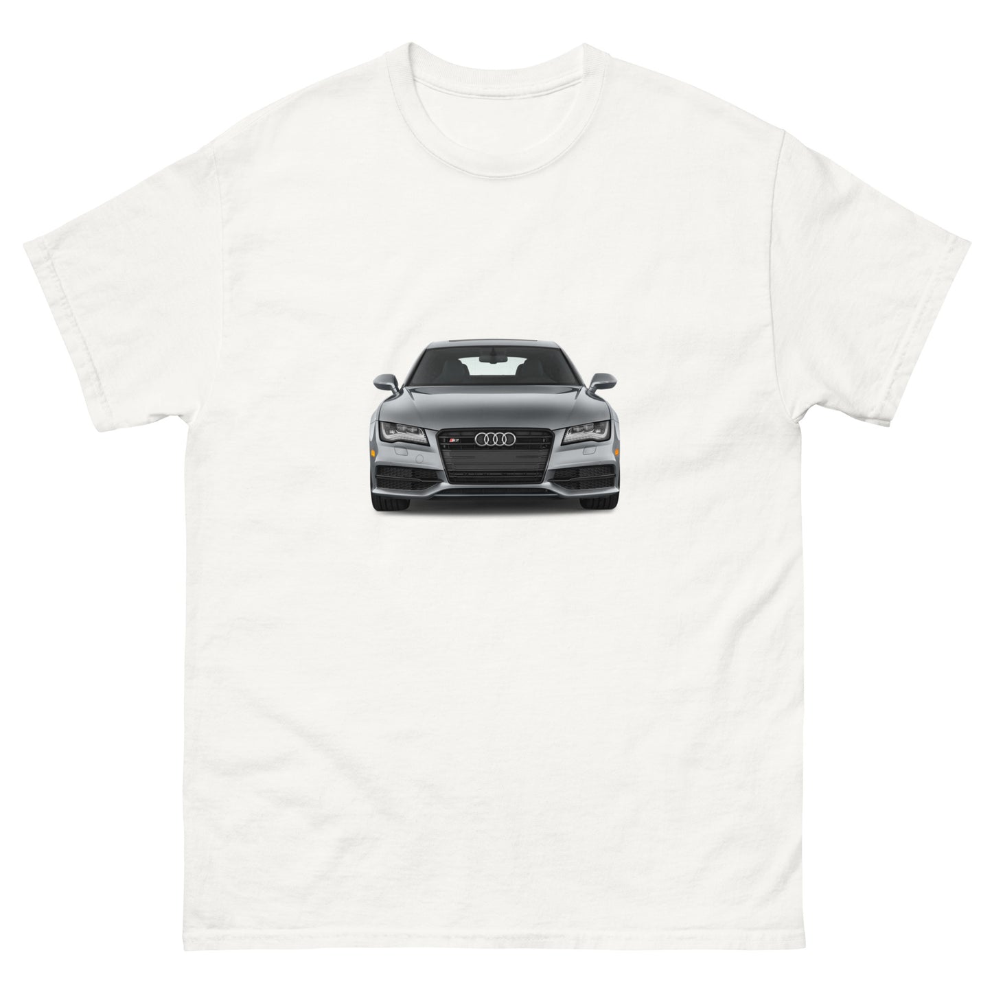 Camiseta clásica hombre COCHE AUDI GRIS