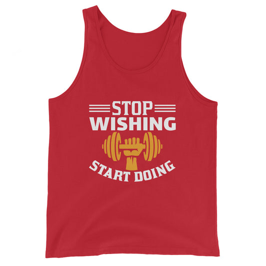 Men's Tank Top STOP WISHING START DOING