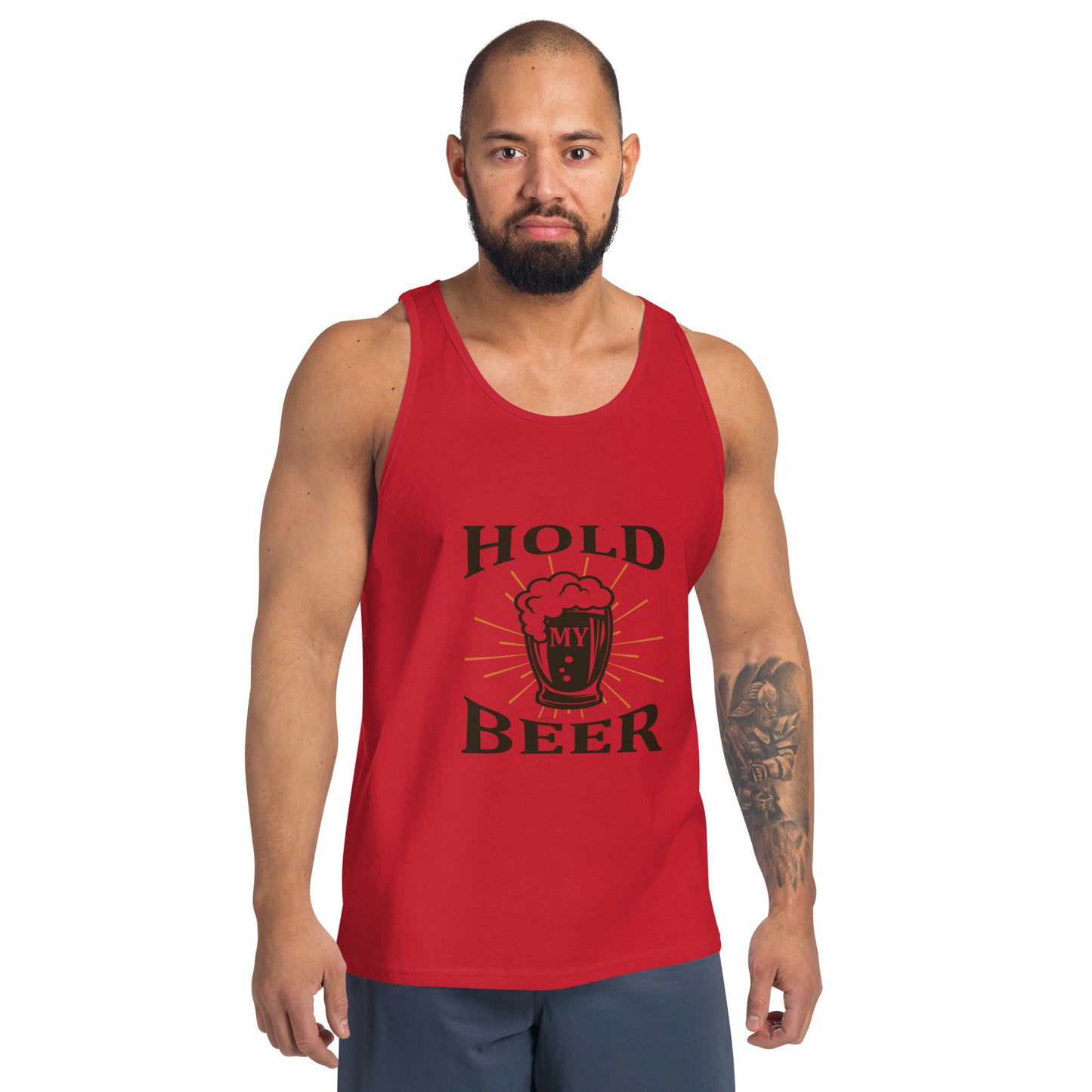 Camiseta de tirantes hombre HOLD MY CERVEZA