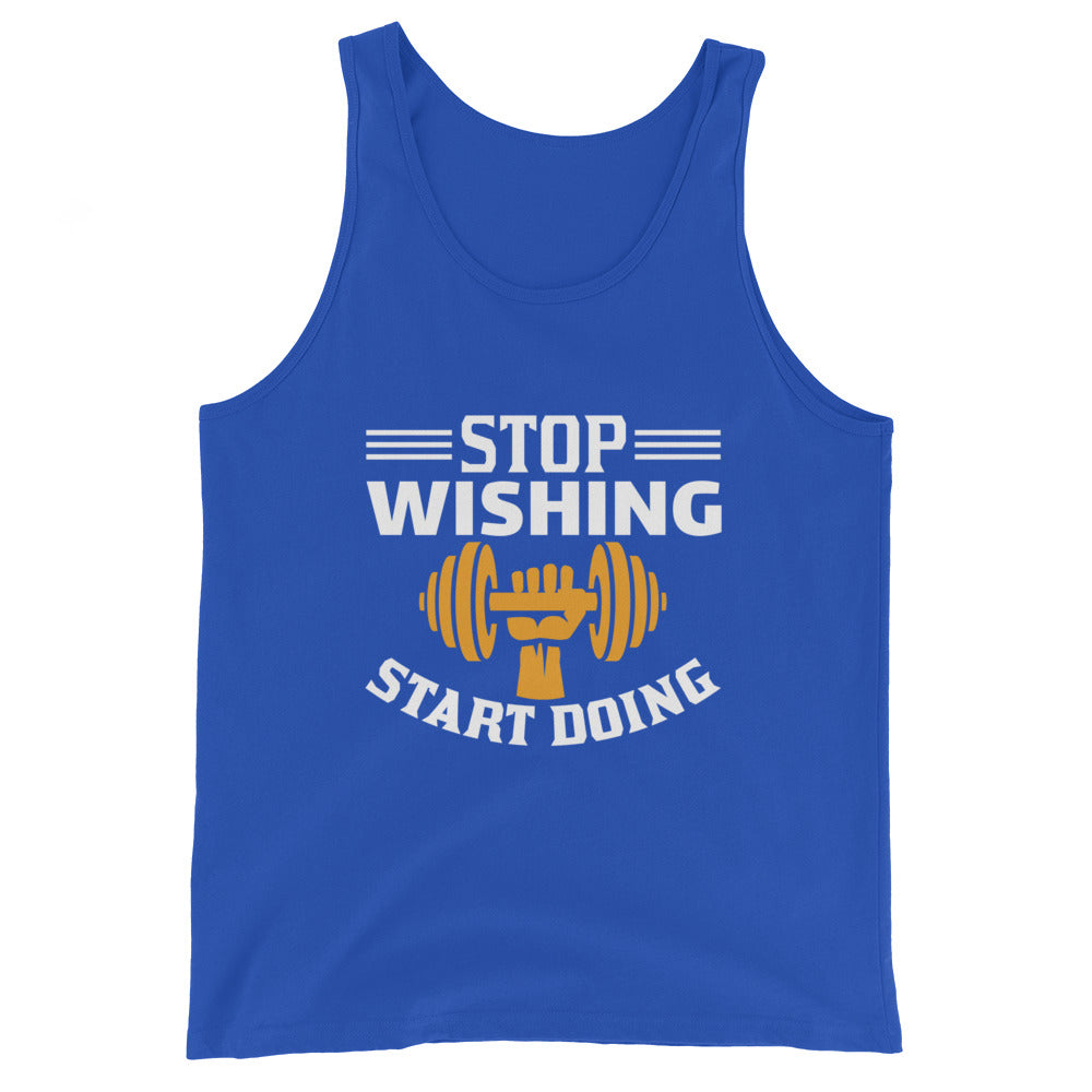 Men's Tank Top STOP WISHING START DOING