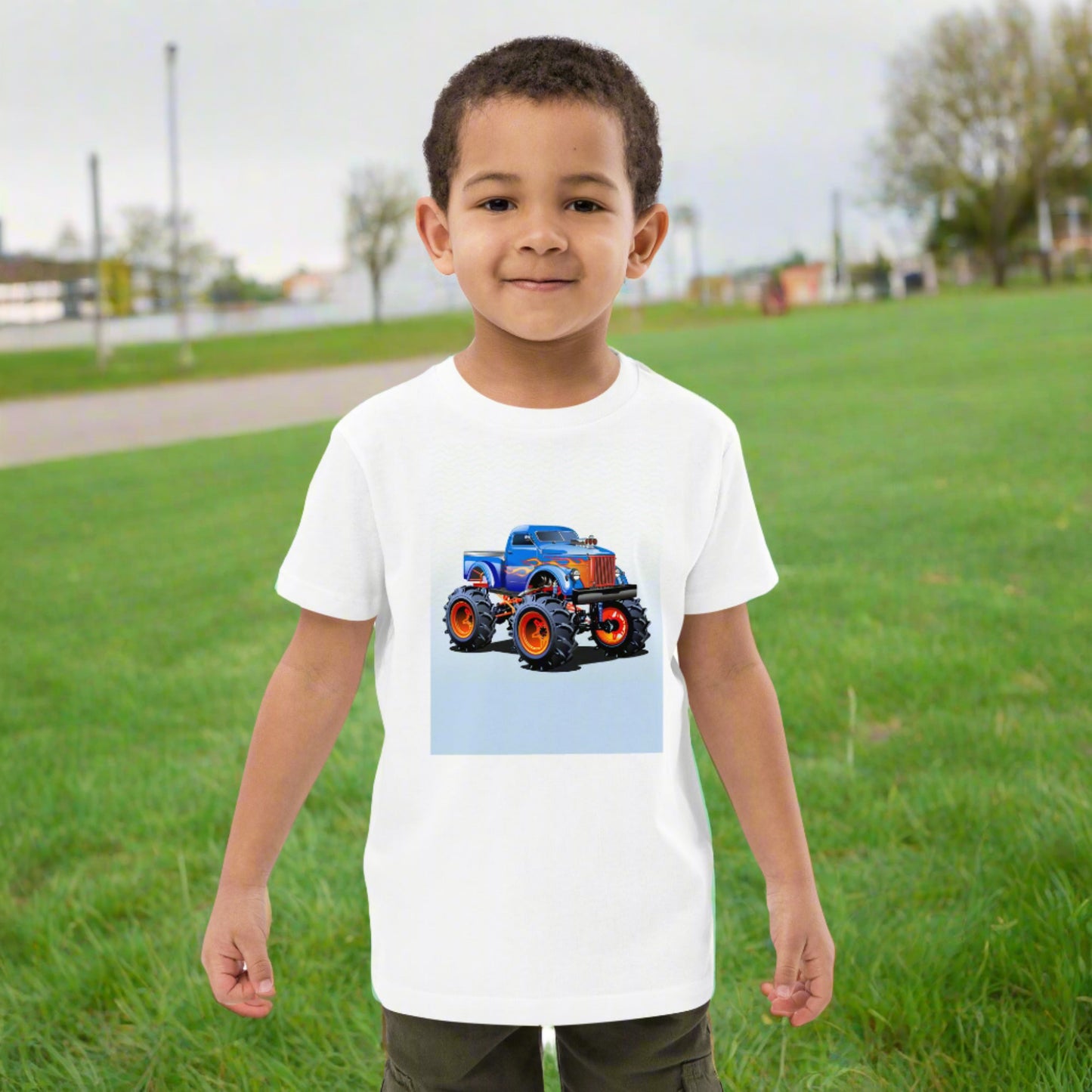 Organic cotton kids t-shirt MONSTER TRUCK