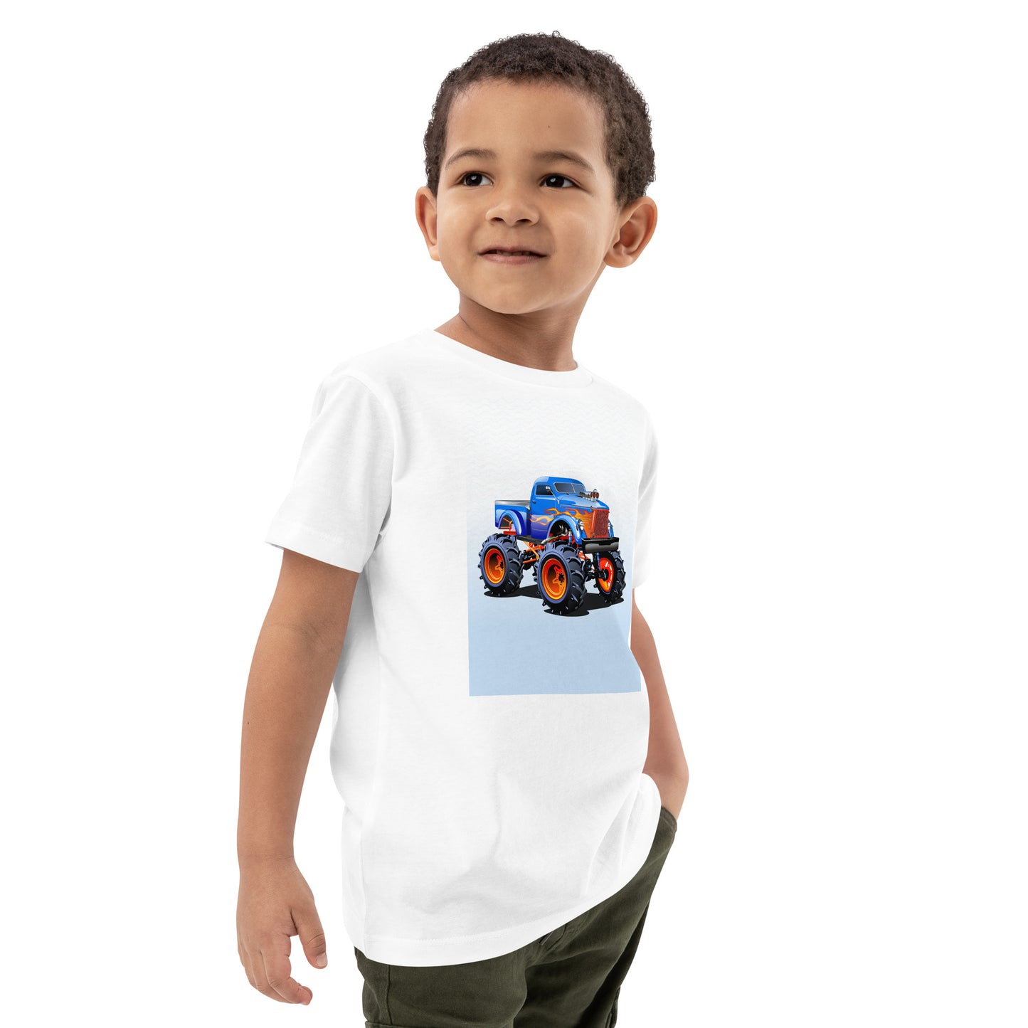 Organic cotton kids t-shirt MONSTER TRUCK