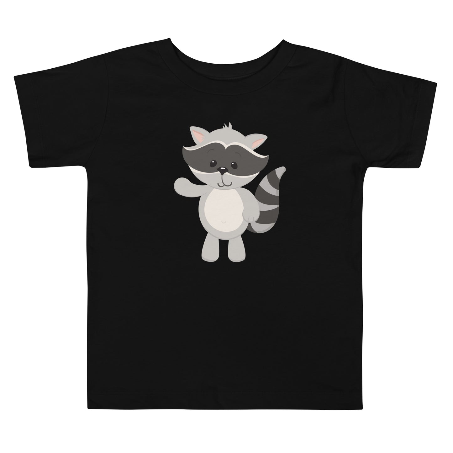 Toddler Short Sleeve Tee RACCOON WAVING