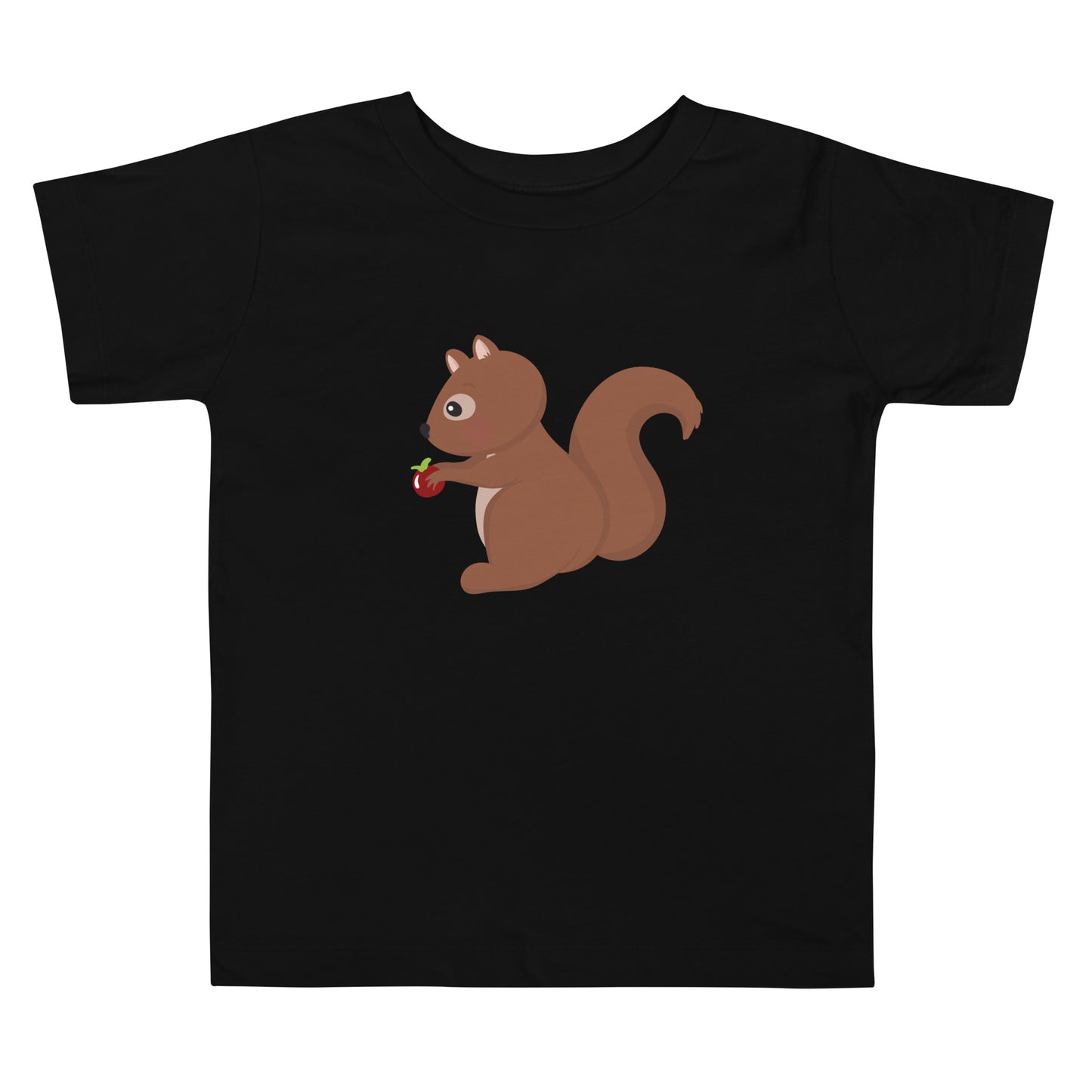 Toddler Short Sleeve Tee SQUIRREL WITH AN APPLE